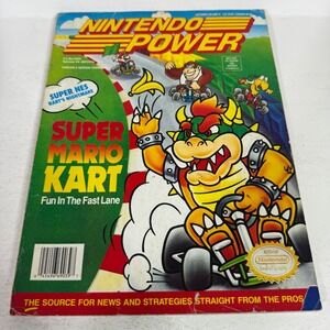 Nintendo Power Magazine Volume 41 October 1992 Super Mario Kart SNES Poster